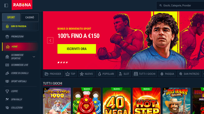 Rabona casino online non AAMS